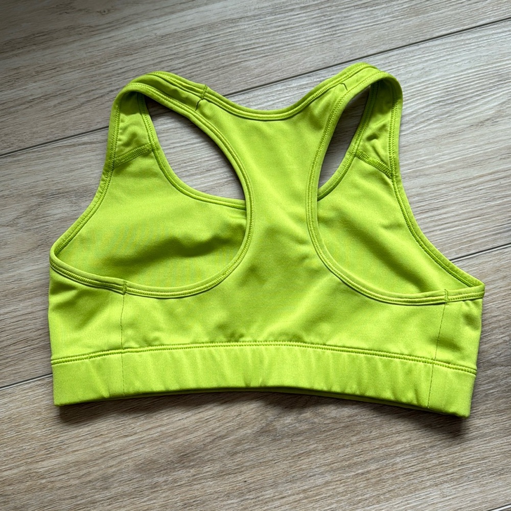 Nike Neon Green Sports Bra - Small - Picture 3 of 5